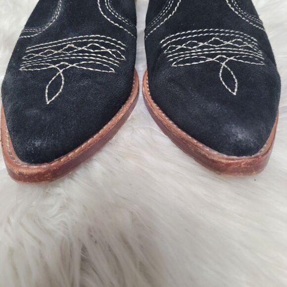 Patricia Nash Sz 8.5 Womens Battista Black Suede Pointed Toe Slip-On Mule Shoes - Picture 8 of 9